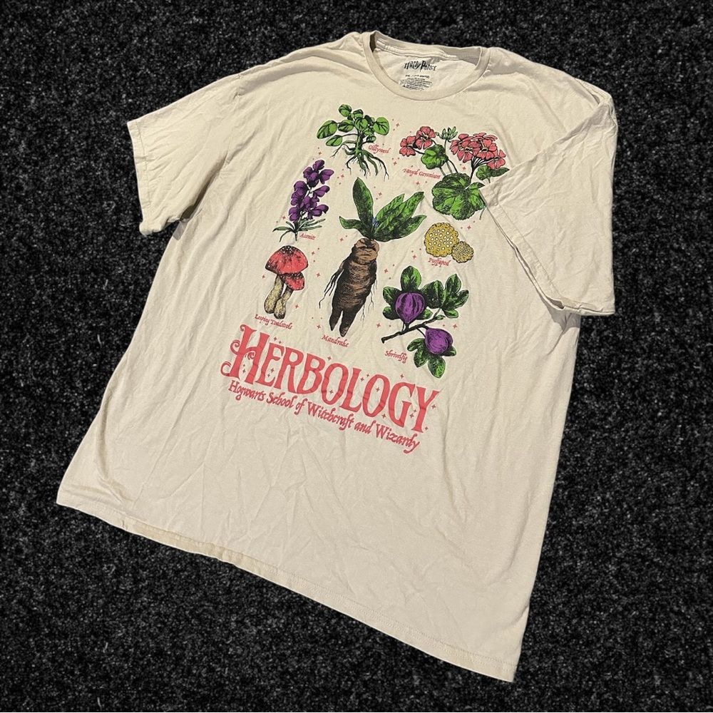 Harry Potter Herbology Graphic T-Shirt - Cream